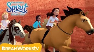Lucky and Spirit to the Rescue | SPIRIT RIDING FREE | Netflix
