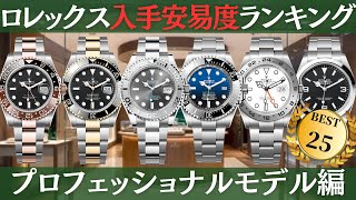 ロレックス入手安易度ランキング/プロフェッショナルモデル編【2024年8月版】