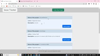 Issue Tracker | Coding Ninja Skill Test