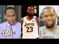 FIRST TAKE | Kevin Durant joins Stephen A. to talk about the Suns Big 3 DOMINATE LeBron and Lakers