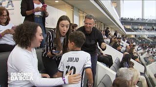 Neto leva a família pela 1ª vez para ver jogo do Corinthians na Arena