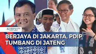 PDIP Tumbang di Kandang Banteng Jateng, Berjaya di Jakarta, Ada Faktor Jokowi?