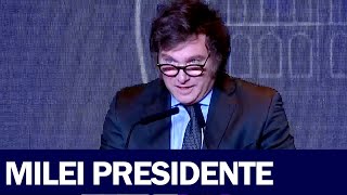 EL DISCURSO DE JAVIER MILEI COMO PRESIDENTE ELECTO: "Hoy comienza la reconstrucción de Argentina"