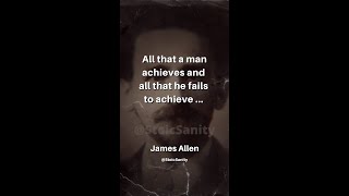 POWER OF THOUGHTS - AS A MAN THINKETH QUOTES #jamesallen #shorts