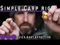 Easy Carp Fishing Rig - The D Rig (carp rig tying tutorial)