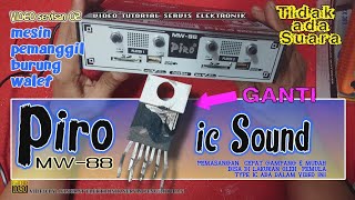 ganti IC sound ( ic suara ) mesin walet PIRO MW-88