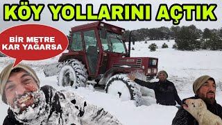 KAR BASTIRDI~KÖY YOLLARINDA KARLA MÜCADELE~FOTOKAPAN KAYIP!!KUZU KUZUSU