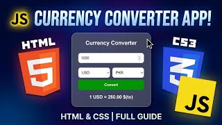 Build a Currency Converter with HTML CSS & JS Fast 🚀