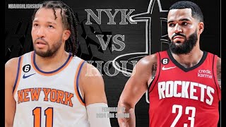 New York Knicks vs Houston Rockets Full Game Highlights | Feb 12 | 2024 NBA Season
