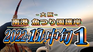 【 釣り記録 037 】サクッと１分台  南港 魚つり園護岸 2022年11月中旬