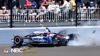 Indy 500: Graham Rahal's day ends painfully early during Indianapolis 500 | Motorsports on NBC