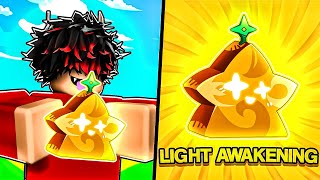 LIGHT FRUIT Awakening  is INSANLY OVERPOWERED in Blox Fruits