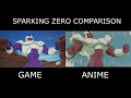 Movie Characters Side by Side Comparison Dragon Ball Sparking Zero - Anime