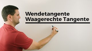 Wendetangente, waagerechte Tangente, Übersicht der Unterschiede | Mathe by Daniel Jung