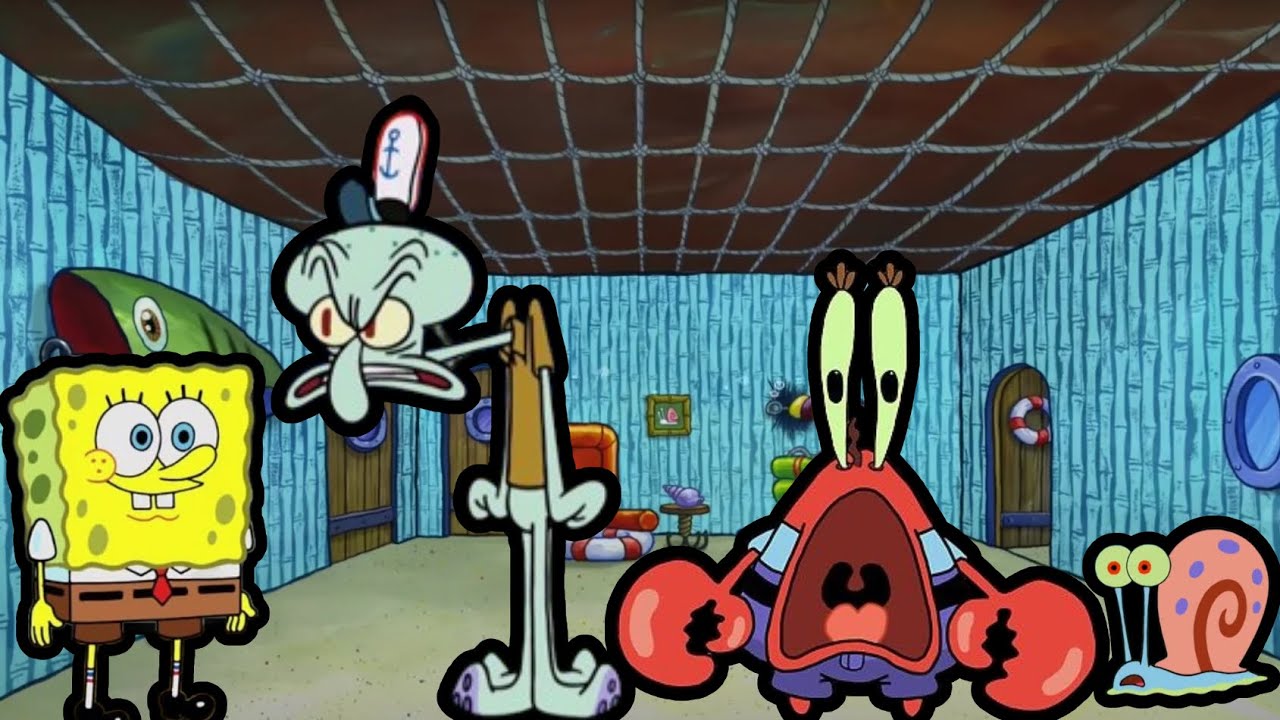 Spongebob And Squidward Threw Out Mr Krabs From The Krusty Krab Youtube