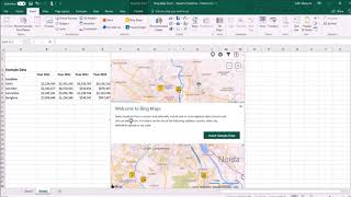 How to use Bing Maps Feature In Microsoft Excel 2016?