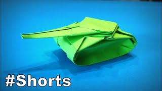Origami Tank | How to Make a Paper Tank DIY | Easy Origami ART Paper Crafts #Shorts