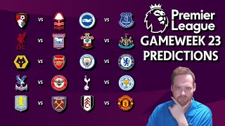 My Premier League Gameweek 23 Predictions!