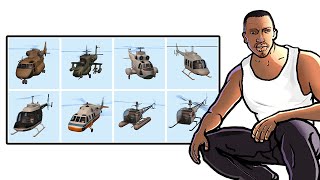 ¿Dónde encontrar todos LOS HELICÓPTEROS? GTA SAN ANDREAS