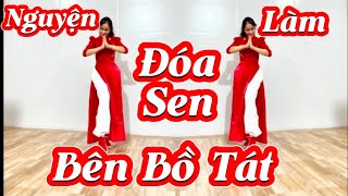 NGUYỆN LÀM ĐOÁ SEN BÊN BỒ TÁT . BĐ NGUYỄN BÍCH