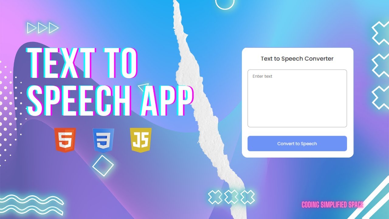Text To Speech Converter Project Using Html Css Javascript Hindi