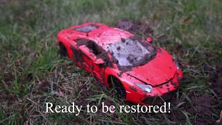 #restoration #toy Restoration Damaged Lamborghini - Old SuperCar Aventador Model Car Restoration