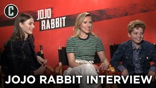 JoJo Rabbit: Scarlett Johansson, Thomasin McKenzie & Roman Griffin Davis Interview