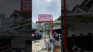 Kak DS pasang lampu neon #davidsunairi #wargads #anakdesa #minivlog #comedy