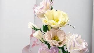 Jeanette's Cake Creations - Sugar Lisianthus Flower! Easy & Quick soft flower