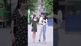 这女朋友是什么神仙操作？! 抖音街拍穿搭 / Street Couple Fashion Asian Douyin China