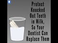 put your teeth in milk