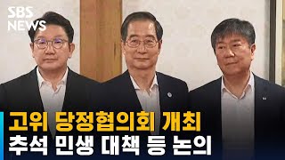 고위 당정협의회 개최…추석 민생 대책 등 논의 / SBS