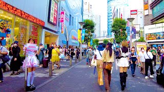 Ikebukuro in Tokyo 🐶🍻Light rain Animate Town♪ 💖4K Nonstop 1 hour 02 minutes