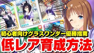 【ウマ娘】初心者向けR4枚編成！差し型グラスワンダー育成【アプリ】