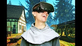 BUILDING, CRAFTING, AND SURVIVING MEDIEVAL TIMES IN VR! - Yore VR HTC VIVE Gameplay
