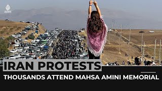 Clashes as thousands attend Mahsa Amini memorial in Iran’s Saqqez