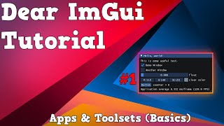 Dear ImGui Tutorials C++ (#1) Tools Needed & DirectX