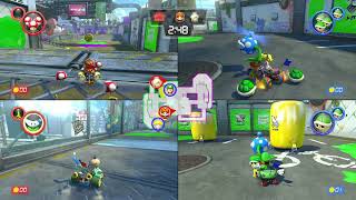 Playing Mario Kart Deluxe 8 Team Race, Renegade Round Up, and Bob-omb Blast Part 7!