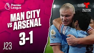 Highlights & Goals: Manchester City vs. Arsenal 3-1 | Premier League | Telemundo