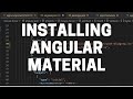 Installing Angular Material and Formatting Buttons in Angular with Angular Materials