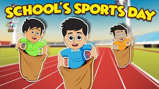 School's Sports Day | Sports Competition | English Moral Story | English Animated | English Cartoon