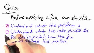 Before Fix Solution - Software Debugging