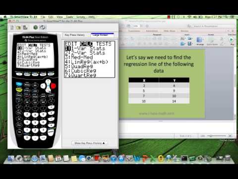 How to find the regression equation line calculator Ti-84 How to find the regression equation line calculator Ti-84