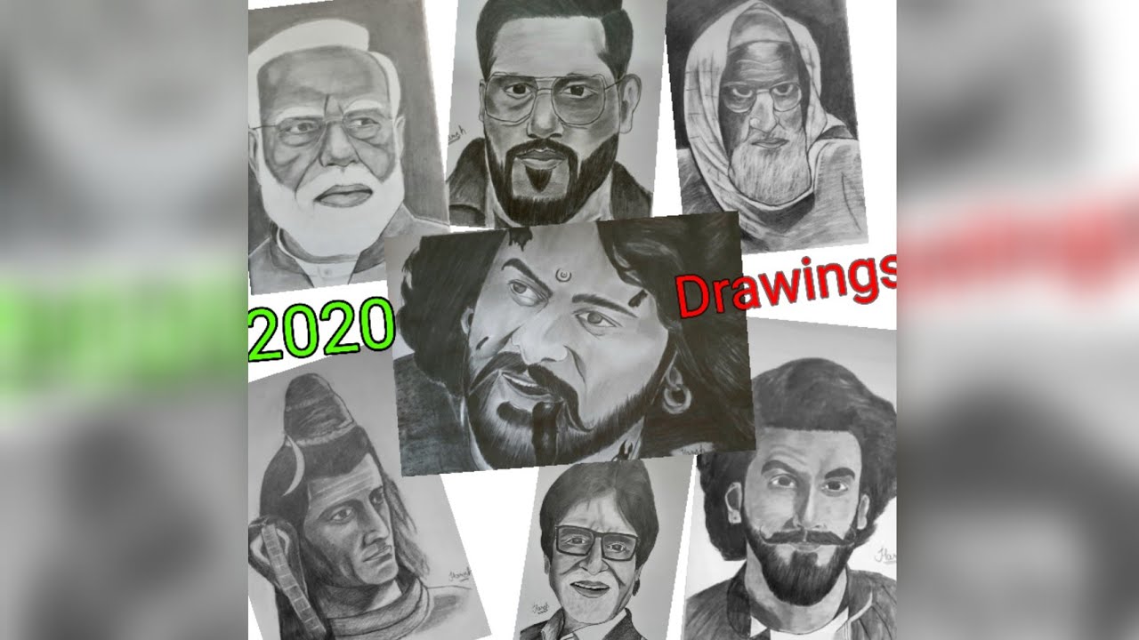 My All Drawings Which I Draw In 2019 And 2020 Youtube