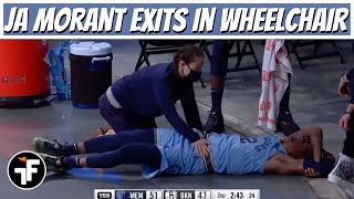 Ja Morant Injures His Ankle and Exits in a Wheelchair | Grizzlies vs Nets