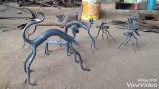 Wrought Iron process by Tiju Vishwakarma, craft, Kondagaon