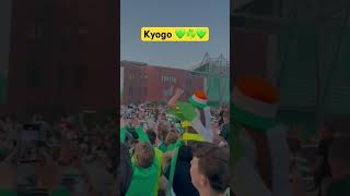 Kyogo Speaks to Celtic Fans 💚 Our Striker, Our Goal Machine #celtic #celticfc #football
