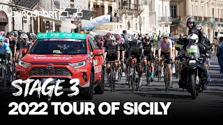Pure joy and new leader! | 2022 Tour of Sicily - Stage 3 Highlights | Eurosport