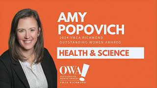 Amy Popovich – YWCA Richmond's 2024 Outstanding Women Award Honoree – Health & Science