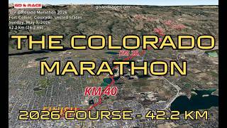 The Colorado Marathon 2026: 3D Video Course Map | 42.2 km - Fort Collins